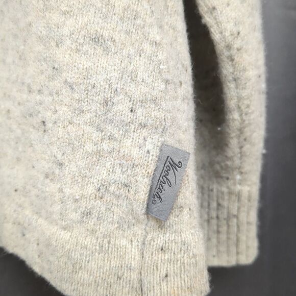 Woolrich Lambswool Sweater 1/4 Zip Pullover Oatmeal Heather Men's Size XL - Picture 3 of 8